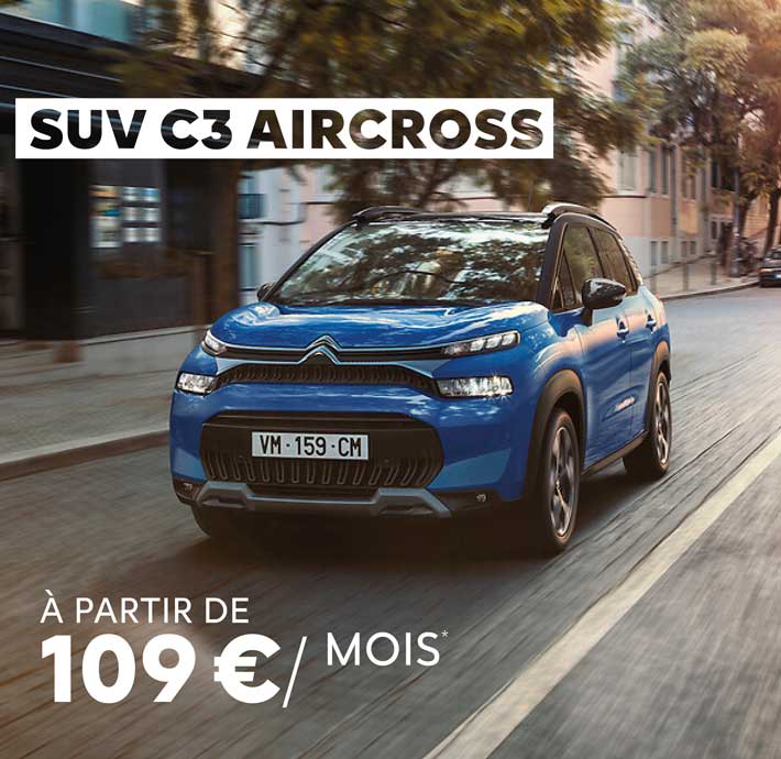 offre neufs c3 aircross 109€ citroen valence