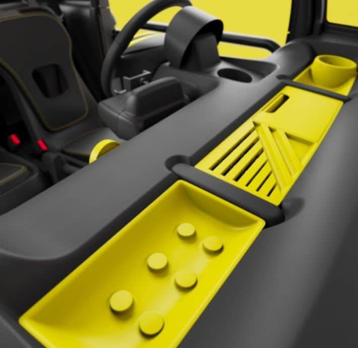design intérieur extérieur voiture électrique citroën ami drôme ardèche