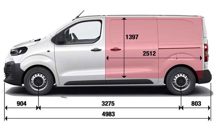 dimensions véhicule utilitaire fourgon citroën m jumpy citroën valence