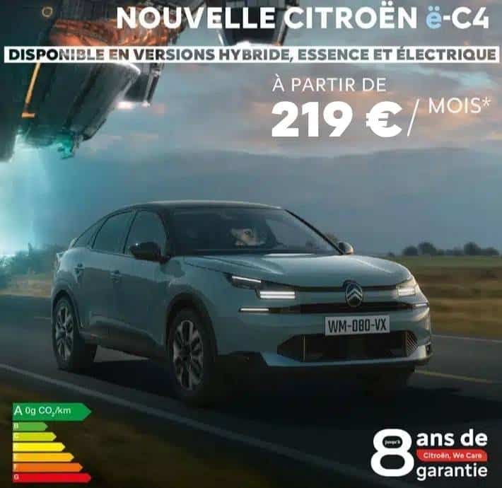 offre promo juin berline electrique ec4 citroen valence