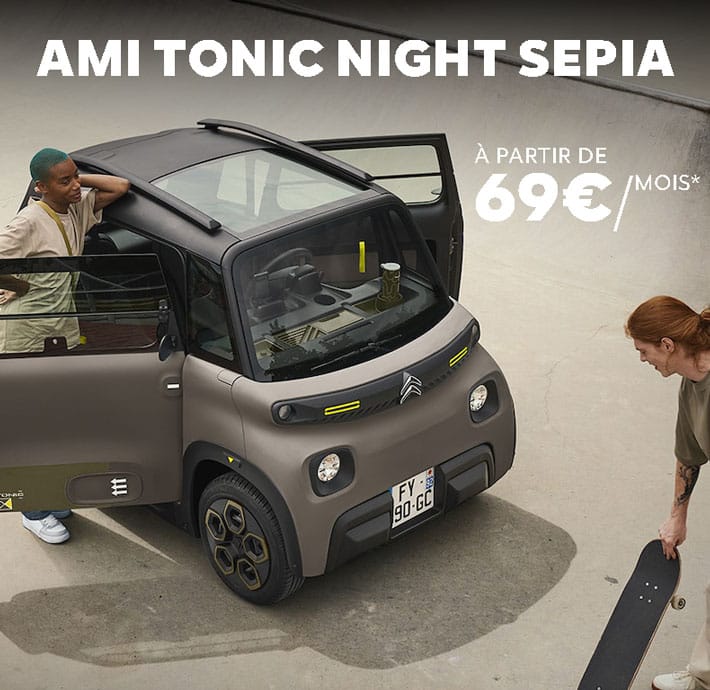 offre voiture electrique sans permis ami tonic night sepia 69€ citroen valence