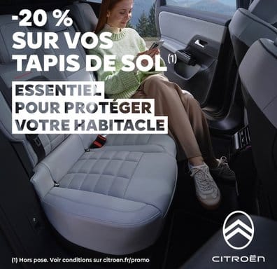 offre promo atelier citroen accessoires tapis citroen valence