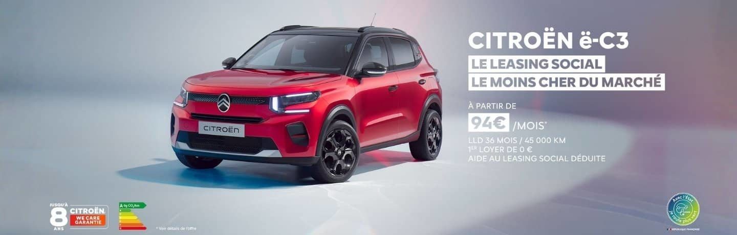 offre ë c3 citadine leasing social electrique citroen valence drome ardeche